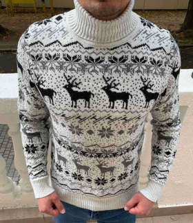 No Brand S2669 white (зима) свитер мужские