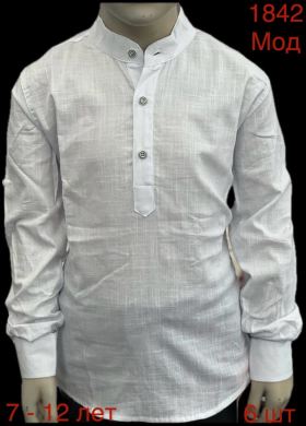 No Brand 1842 white (деми) рубашка детские