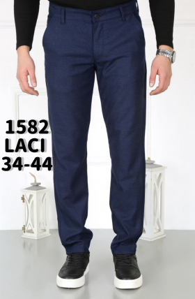 No Brand 1582 blue (деми) штаны мужские
