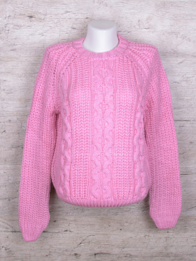 No Brand 4045 pink (зима) светр жіночі