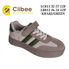 Clibee LD-LC811 khaki-green (деми) кеды детские