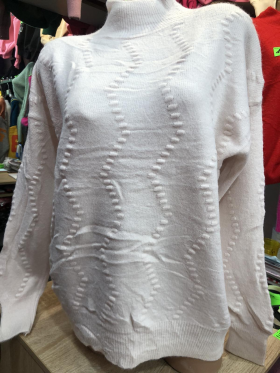 No Brand 26346 white (зима) светр жіночі