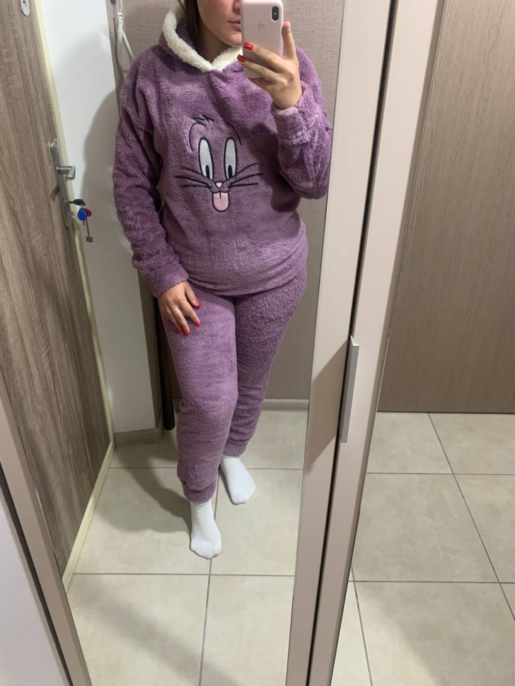 No Brand 189 purple (зима) пижама женские