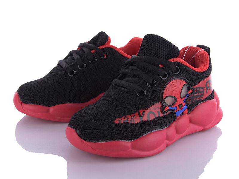 Clibee GF908-1 black-red (демі) кросівки дитячі