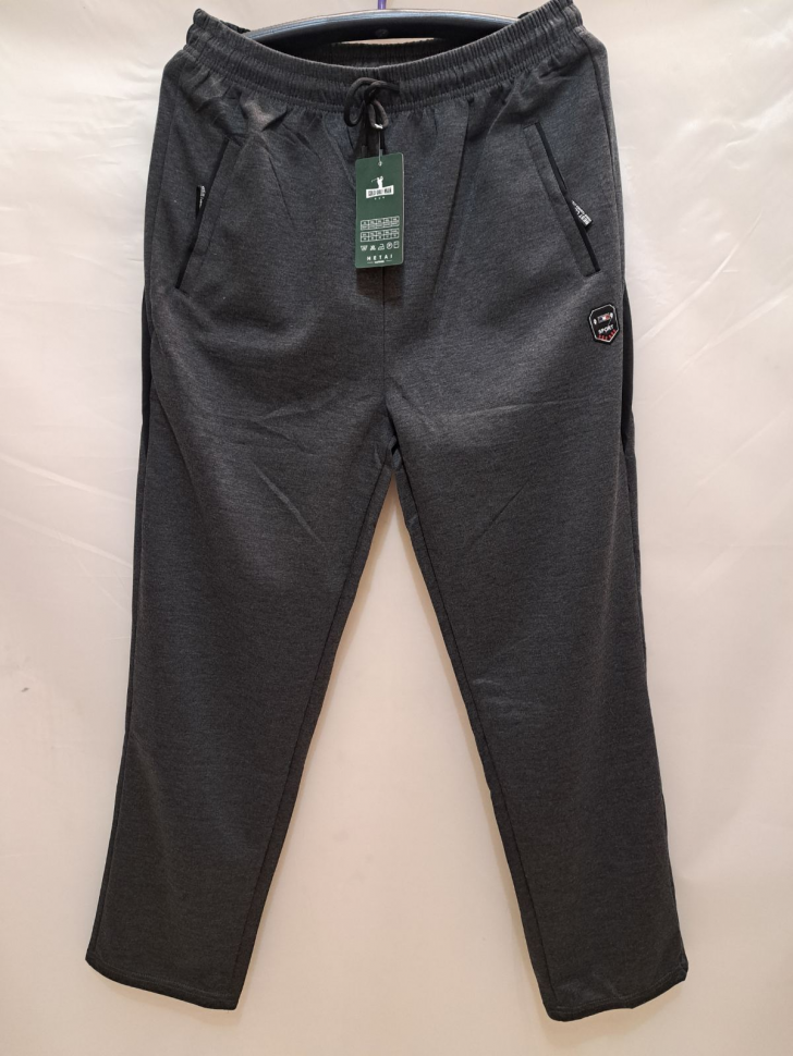 No Brand 1011 grey (деми) штаны спорт мужские