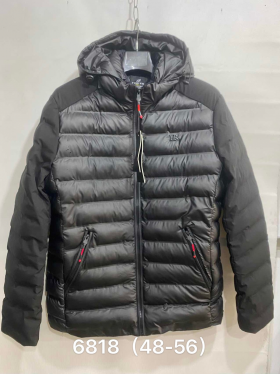 No Brand 6818 black (зима) куртка мужские