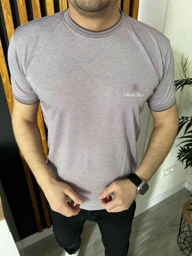 No Brand 33763 grey (лето) футболка мужские