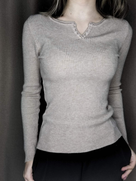 No Brand 429-1 grey (деми) свитер женские