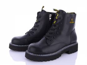 Ailaifa 7863 black (деми) ботинки женские