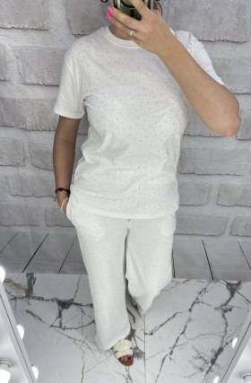 No Brand 4811 white (лето) костюм женские