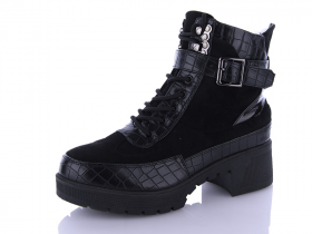 Gollmony 2039-1 black (деми) ботинки женские