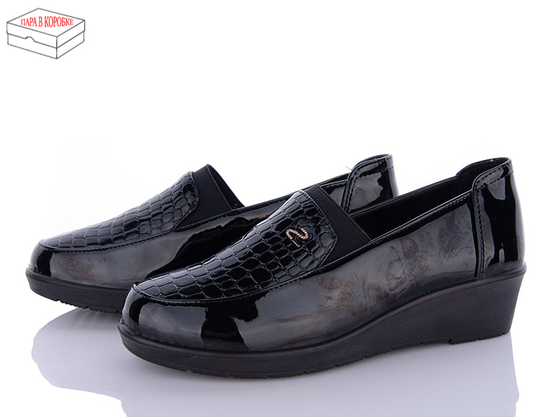 Minghong 795 black (деми) туфли женские