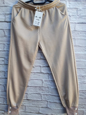 No Brand 909 beige (деми) штаны спорт женские
