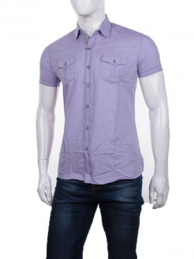 No Brand 0637 l.purple (лето) рубашка мужские