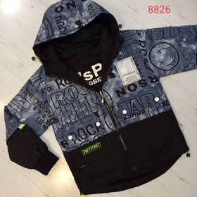 No Brand 8826 navy-black (деми) куртка детские