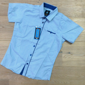 No Brand R217 l.blue (лето) рубашка детские