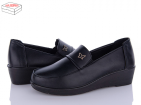 Minghong 799 black (демі) жіночі туфлі