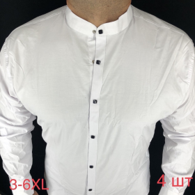 No Brand ND100 white (деми) рубашка мужские