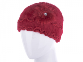 No Brand H790 red (зима) шапка жіночі