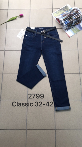 No Brand 2799 navy (деми) джинсы женские