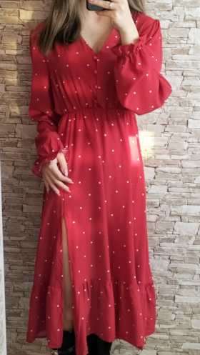 No Brand 659 red (деми) платье женские