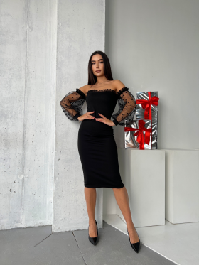 No Brand 1426 black (літо) сукня жіночі