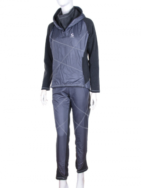 No Brand Ж434 (04268) grey флис (зима) костюм спорт женские