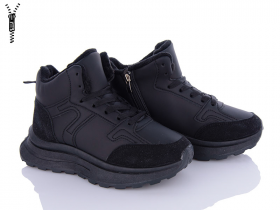 Violeta 149-29 black (зима) ботинки женские