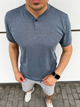 No Brand 1817 blue (лето) футболка мужские