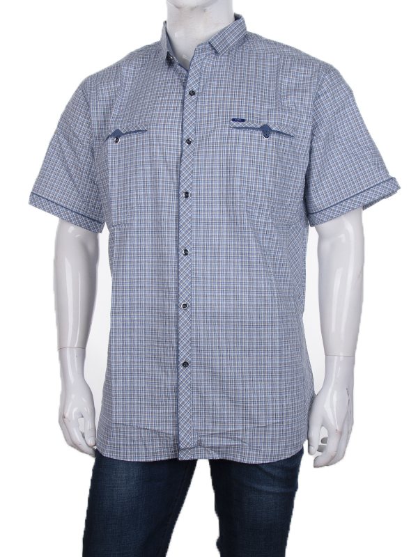 No Brand A315-2 l.blue (лето) рубашка мужские