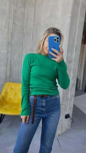 No Brand 0482-1 green (деми) свитер женские