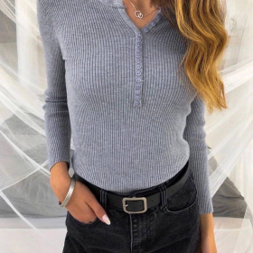 No Brand 167 grey (деми) свитер женские