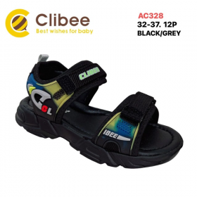 Clibee SK-AC328 black-grey (лето) босоножки детские