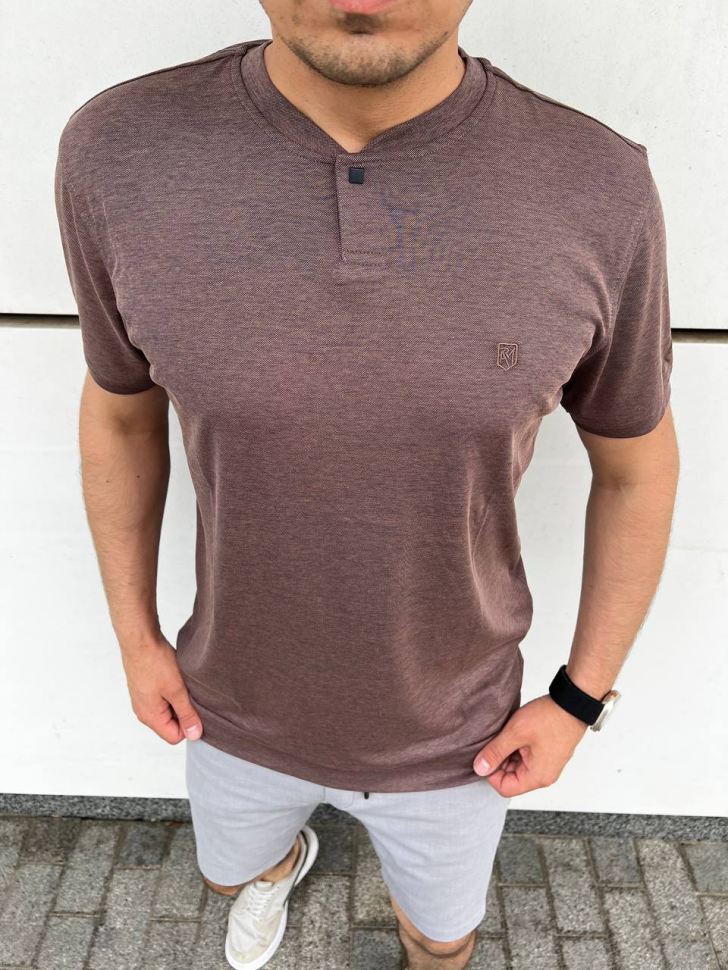 No Brand 1818 brown (лето) футболка мужские