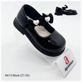 Apawwa Apa-N615 black (лето) туфли детские