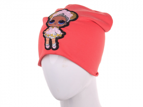 No Brand H295 pink (деми) шапка детские