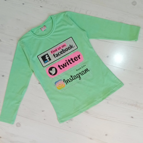 No Brand 4105 l.green (деми) свитер детские
