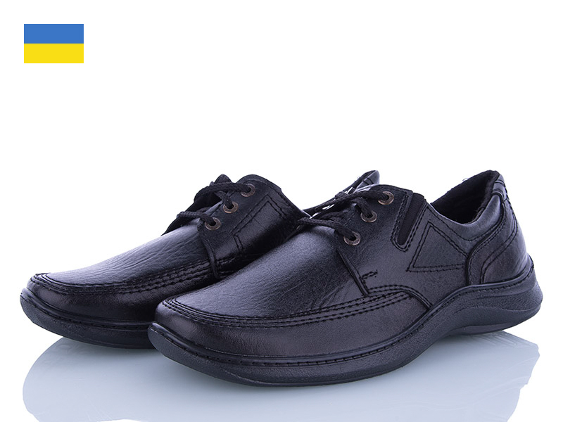 Lvovbaza Kluchkovskyy Т12 чорний (демі) туфлі чоловічі