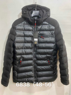 No Brand 6838 black (зима) куртка мужские