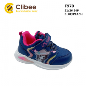 Clibee LD-F970 blue-peach (деми) кроссовки детские