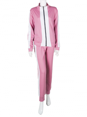 No Brand 4792 pink (деми) костюм спорт женские