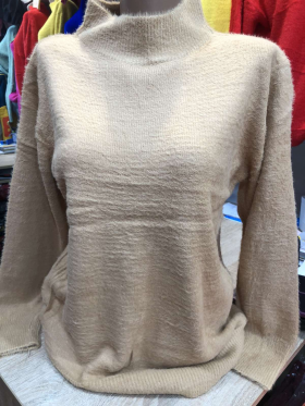 No Brand 26359 beige (демі) светр жіночі