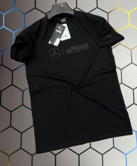 No Brand 4737 black (лето) футболка мужские