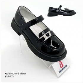 Apawwa Apa-GL876U-A-2 black (лето) туфли детские