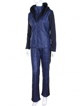 No Brand Ж435 (04271) blue флис (зима) костюм спорт женские