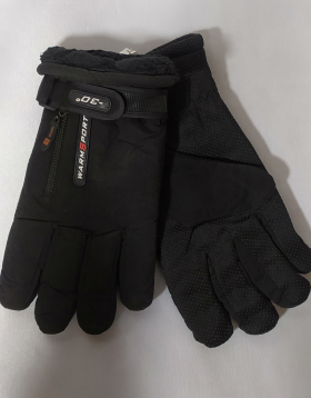 No Brand 41 black (зима) перчатки мужские