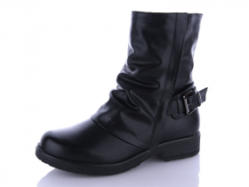 Gollmony 2045 black (деми) ботинки женские
