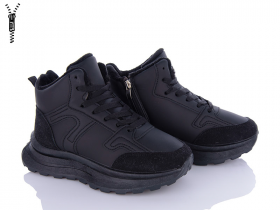 Violeta 176-29 black (зима) черевики жіночі