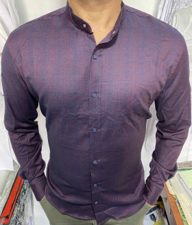 No Brand S2972 purple (деми) рубашка мужские