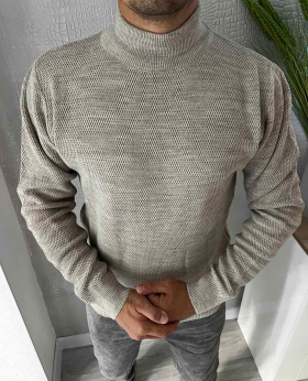 No Brand 32671 grey (деми) свитер мужские